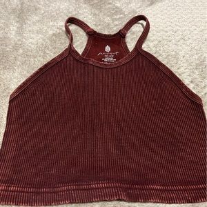 Maroon Free People tank